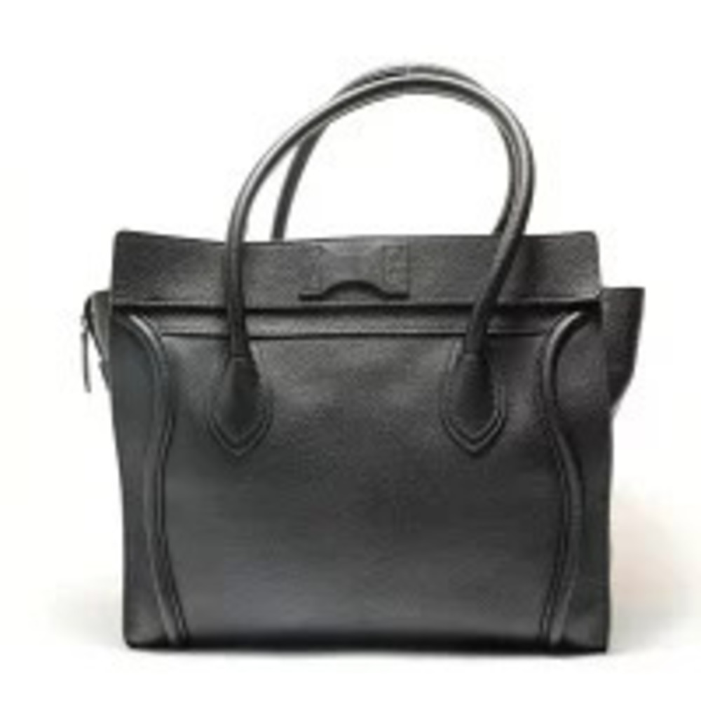 Celine Luggage Tote Shopper Shoulder Bag Black